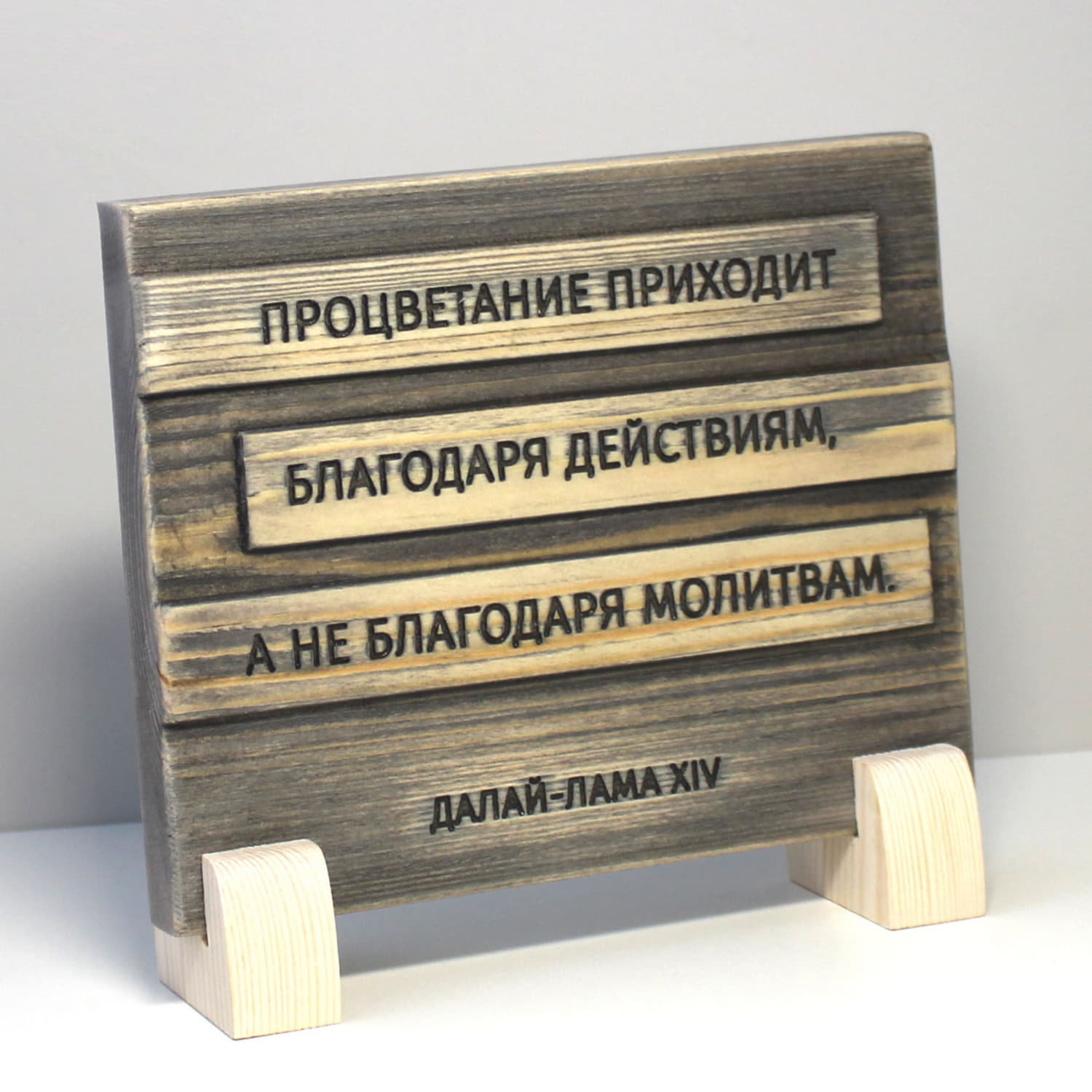 Цитата Далай Ламы XIV "Процветание приходит благодаря действиям, а не благодаря молитвам"