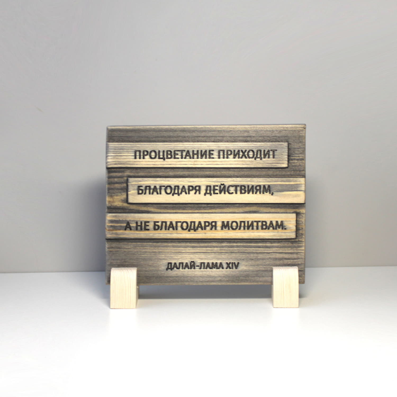 Цитата Далай Ламы XIV "Процветание приходит благодаря действиям, а не благодаря молитвам"